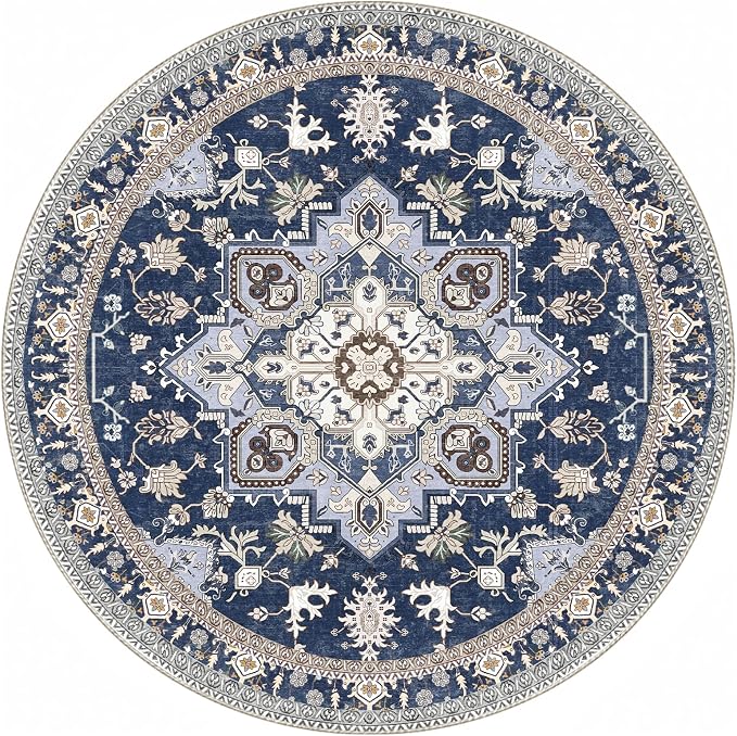 OPPODREAM Soft Round Rug 4ft, Washable Circle Rug 4ft - Image 9