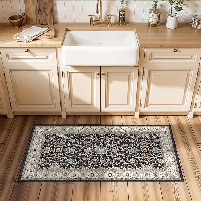 TOPRUUG 2x4 Entryway Runner Rug: Non-Slip Stain Resistant Rugs - Image 4