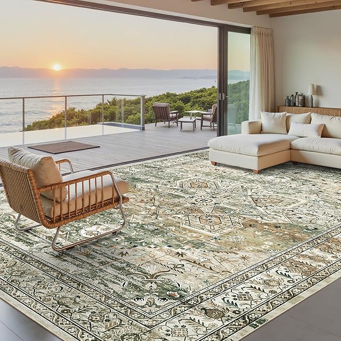 Soalmost Washable Area Rug 8x10, Large Soft Rugs - Image 2