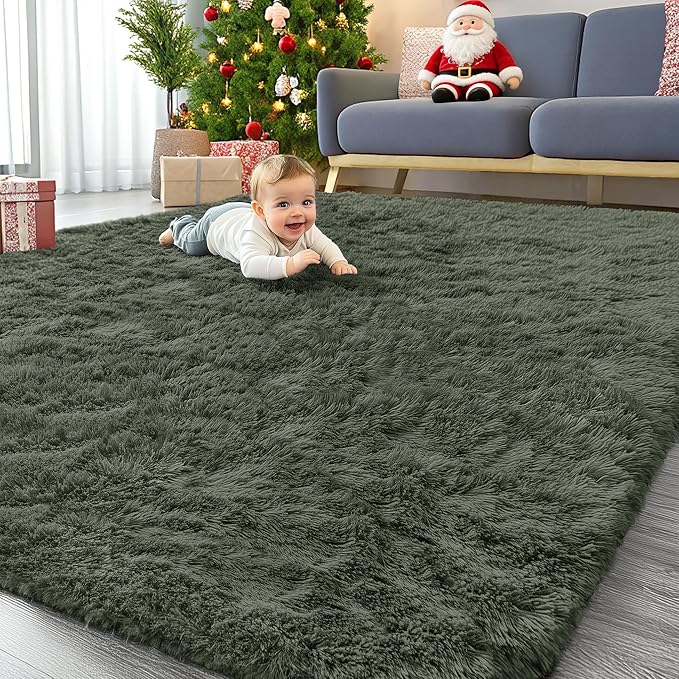 OLANLY 8x10 Machine Washable Large Area Rugs by OLANLY