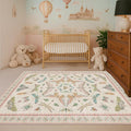 3x5 Flower Area Rug for Girls Bedroom by HazoHaus