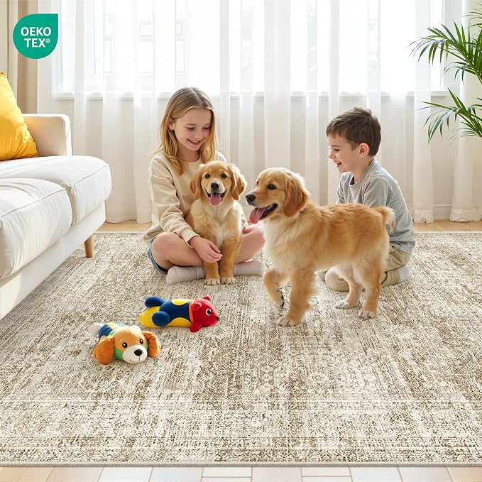 5x7 Area Rugs, Ultra-Thin Washable Rugs - Image 9