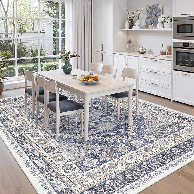 zesthome 8x12 Area Rugs, Stain Resistant Washable Rug, Ultra-Thin Rugs - Image 8