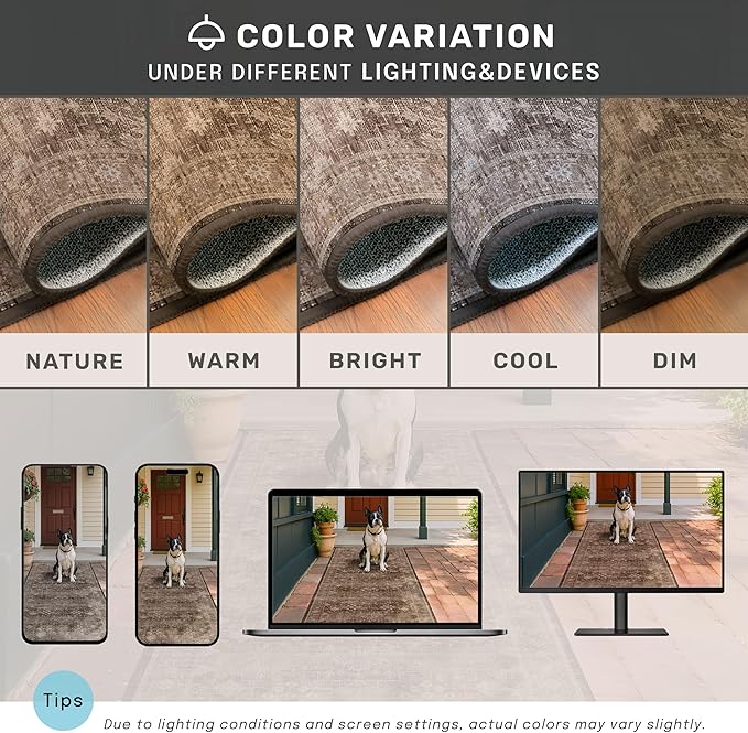 Hazo Haus Gold Brown 8x12 Big Rugs - Image 6