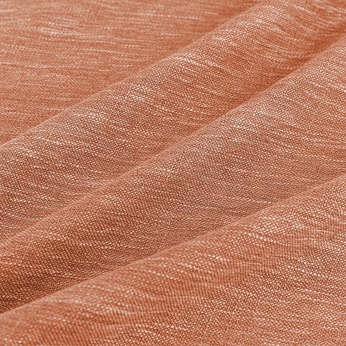 MYSKY HOME Floor Length Burnt Orange Curtains 95 Inch Long Panels, Boho - Image 6