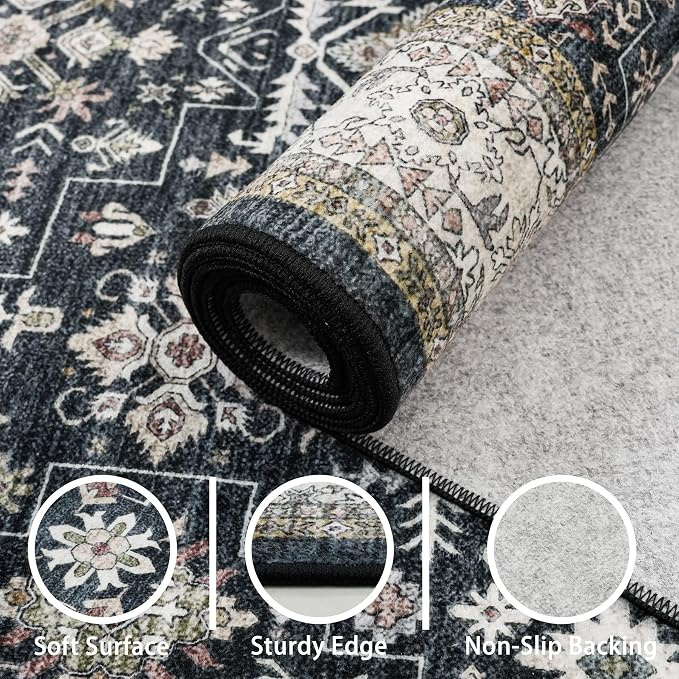 Small Rugs for Entryway Door Mat 2x3 for Kitchen Bathroom | Non Slip;Machine - Image 8