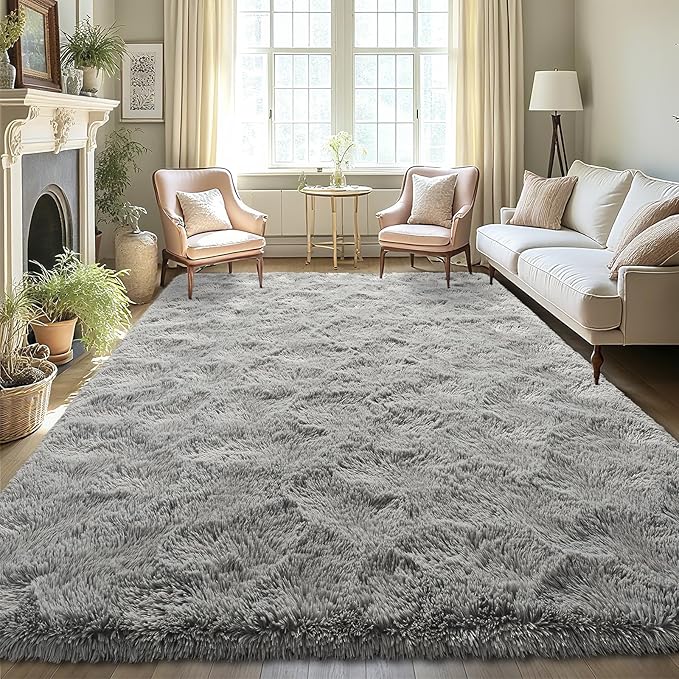 LOCHAS Ultra Soft Indoor Modern Area Rugs Fluffy Living Room Carpets by LOCHAS