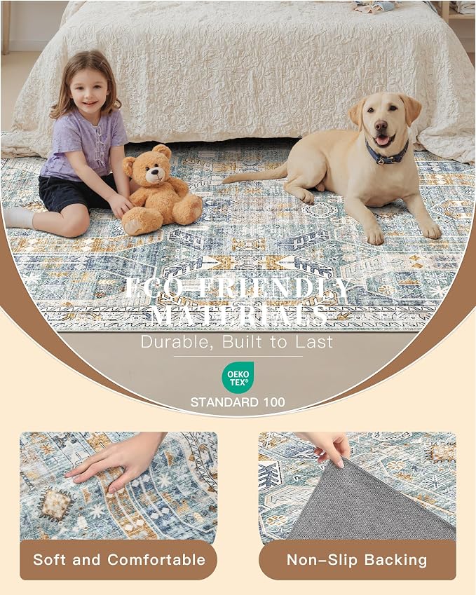 Madane Washable Runner Rug - Image 5