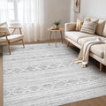 Nakagishi 5x7 Area Rugs Living Room: Washable Boho Large Neutral Soft Farmhouse by NakagishiAreaRug