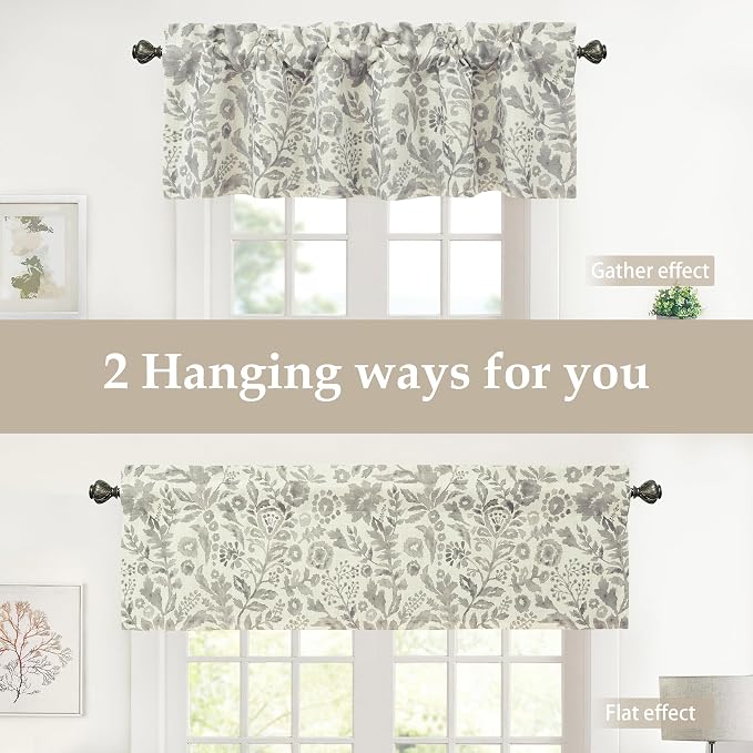 DriftAway Julia Lined Valance Double Layer Thermal Insulated Room Darkening - Image 6