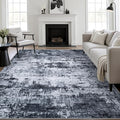 6x9 Area Rug Living Room Rug: Washable Modern Abstract Soft Thin Rug Indoor by FXRHLP