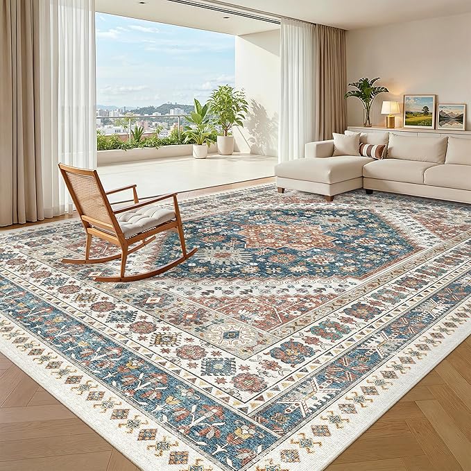 Madane Washable Rug 8x10 Area Rugs by Madane