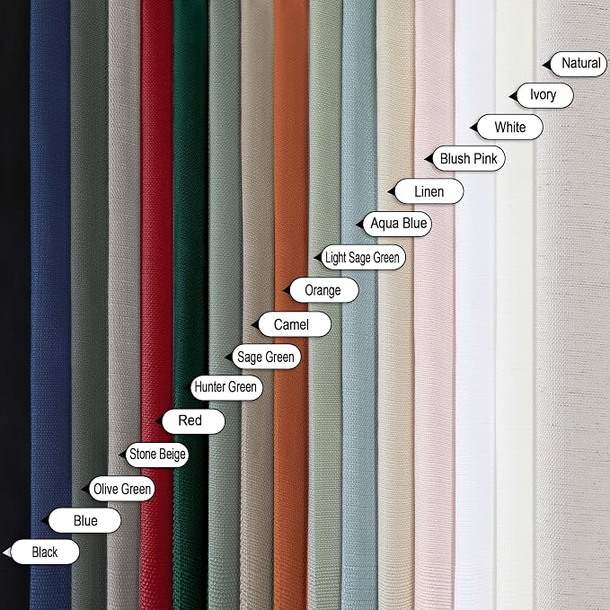 Chyhomenyc Orange Valance for Windows, Light Filtering Faux Linen Textured - Image 7
