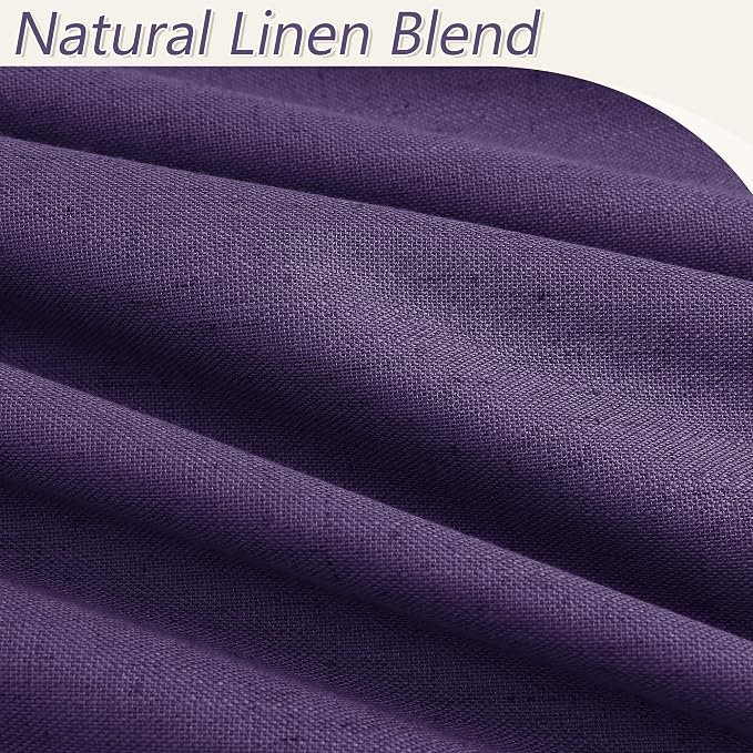 Guken 100% Blackout Curtains 84 Inch Length 2 Panels Set - Image 3