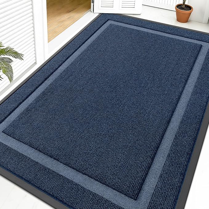 OLANLY Front Door Mat Indoor Outdoor Entrance, Waterproof All-Season, by OLANLY