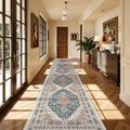 Washable Runner Rug 2.5x14, Non-Slip Long Kitchen Mats by Restydon