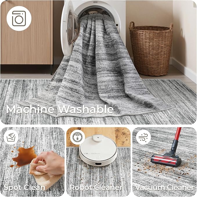 2x6 Runner Rug Non Slip, Washable Hallway Runner Rug, Nursery Room, Soft Runner - Image 8