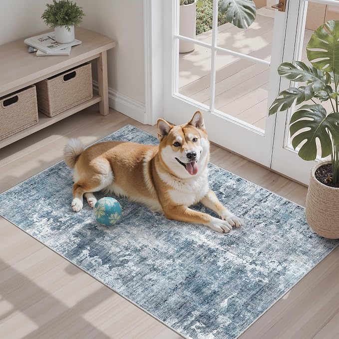 Soalmost 2x3 Abstract Washable Rugs - Image 3