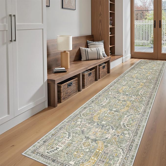 Madane Hallway Runner Rug 2x12, Extra Long Washable Runner Rugs - Image 3