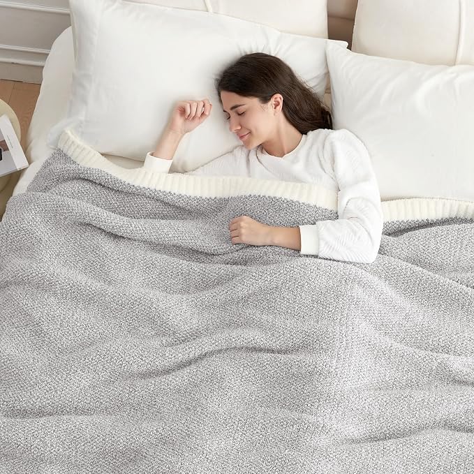 Snuggle Sac Oversized Bedding Blanket Grey Color Twin XL, Super Soft Warm - Image 4