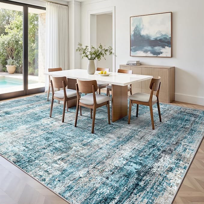 LEPEII 8x10 Area Rugs, Machine Washable Low Pile Rugs - Image 4