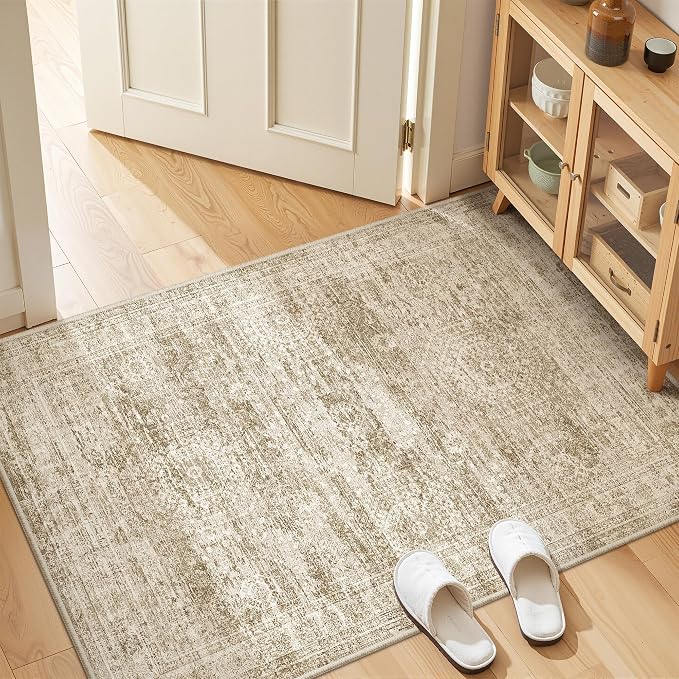 3x4 Washable Area Rug for Entryway, Soft Kitchen Rugs Non Slip for Dining Room - Image 3