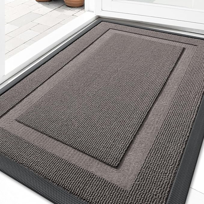 OLANLY Front Door Mat Indoor Outdoor Entrance, Waterproof All-Season, by OLANLY