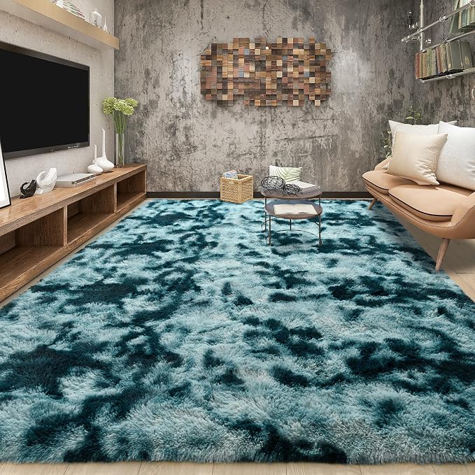 Tepook Fluffy Large Rugs for Living Room, Area Rug 6x9 Soft Carpet for Bedroom by Tepook