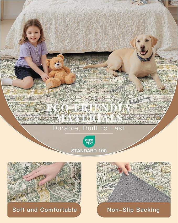 Madane Washable Runner Rug - Image 5