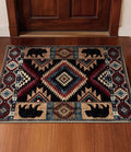 YIHOUSE Western Entryway Rug, 2x3 Rustic Washable Rug, Non-Slip Indoor Door Mat by YIHOUSE