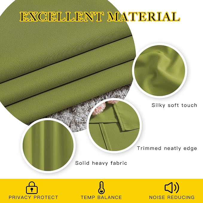 NICETOWN Bedroom Sunlight Block Curtains - Image 4