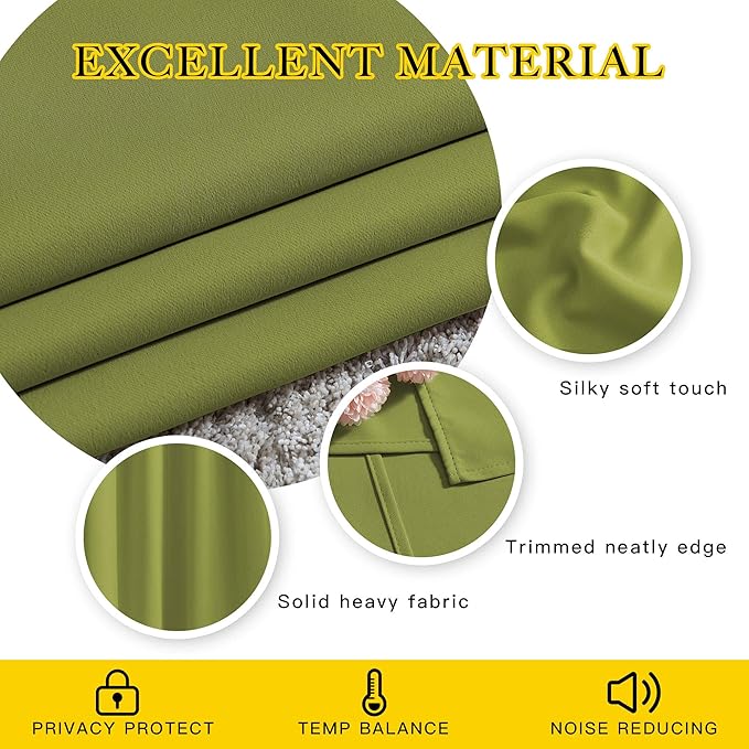 NICETOWN Light Reducing Grommet Curtains - Image 4