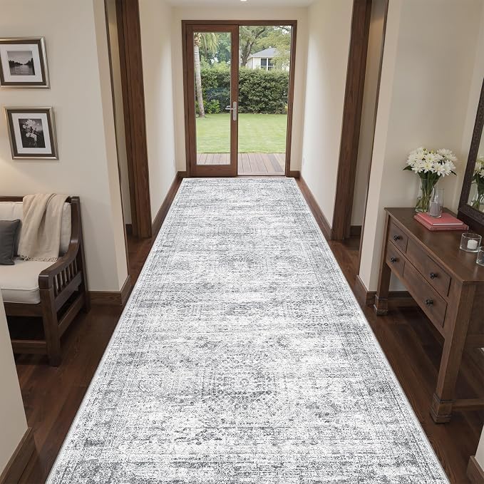4x10 Runner Rug, Washable Hallway Runner Rug - Image 5