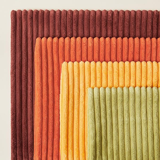 Topfinel Fall Burnt Orange Decorative Throw Pillows Covers 18x18 Inch Set of 4 - Image 3