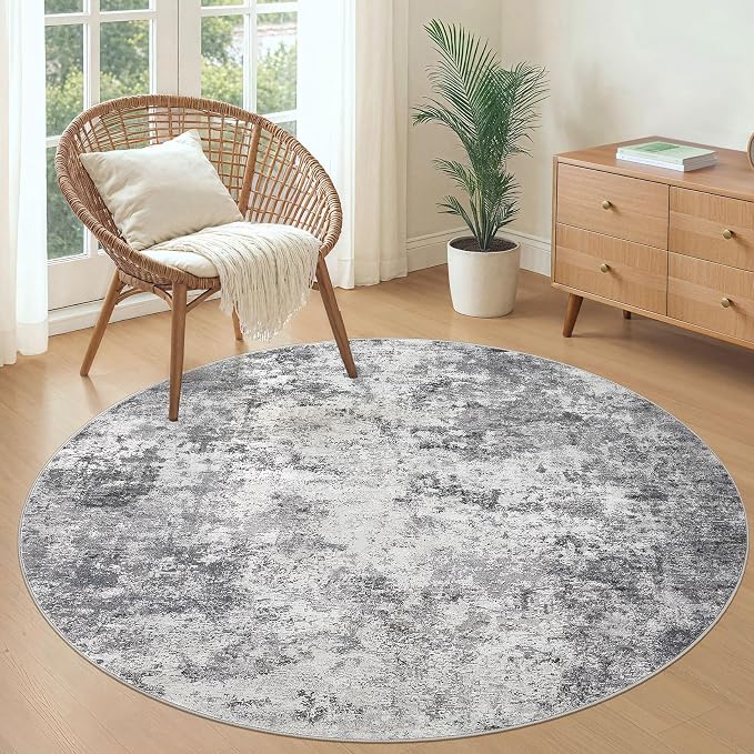 UERMEI 5ft Round Area Rug Living Room Rugs - Image 4