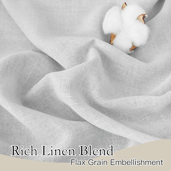 RYB HOME Sheer Curtains for Kitchen - Image 2