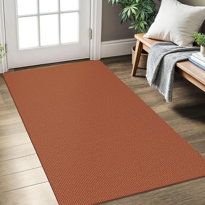 KOZYFLY Rugs for Entryway 3x5 ft Washable Area Rug Non Slip Rubber Backed Entry by KOZYFLY