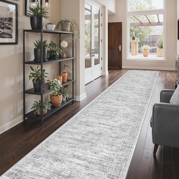 3x20 Washable Runner Rug for Hallway, Non-Slip Long Hallway Runner for Entryway - Image 4