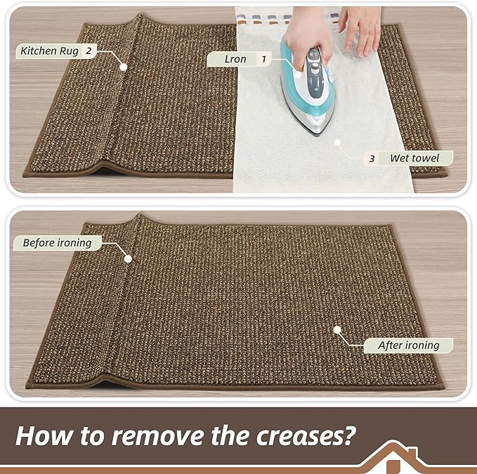 BEQHAUSE Kitchen Runner Rugs 24"x60", Non-Slip Kitchen Mats - Image 9