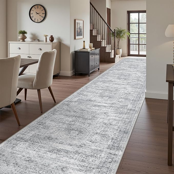 3x14 Washable Runner Rug for Hallway, Non-Slip Long Hallway Runner for Entryway - Image 4