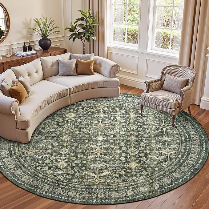 Lofus 8ft Area Rugs for Living Room, Soft Boho Carpets for Bedroom Dining Room by Lofus