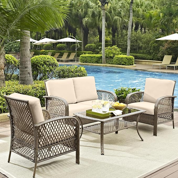 12Pcs Outdoor Cushion Covers, Patio Cushion Covers, Stretch Elastic Slipcovers - Image 6