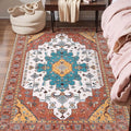 SERISSA Area Rug 3x5 Boho Orange Rugs by SERISSAHomeDecorCollection