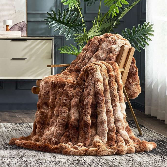 Cozy Bliss Faux Fur Throw Blanket - Image 2