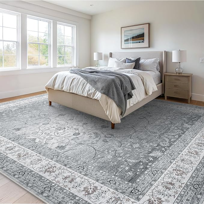 AMADA HOMEFURNISHING 9x12 Area Rugs, Washable Living Room Rug - Image 8