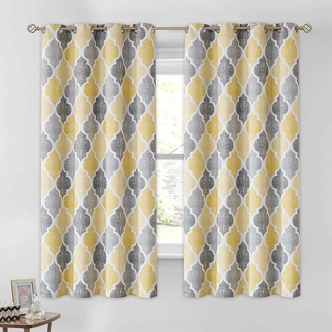 Beauoop 100% Blackout Curtains 63 Inches Long 2 Panels by Beauoop