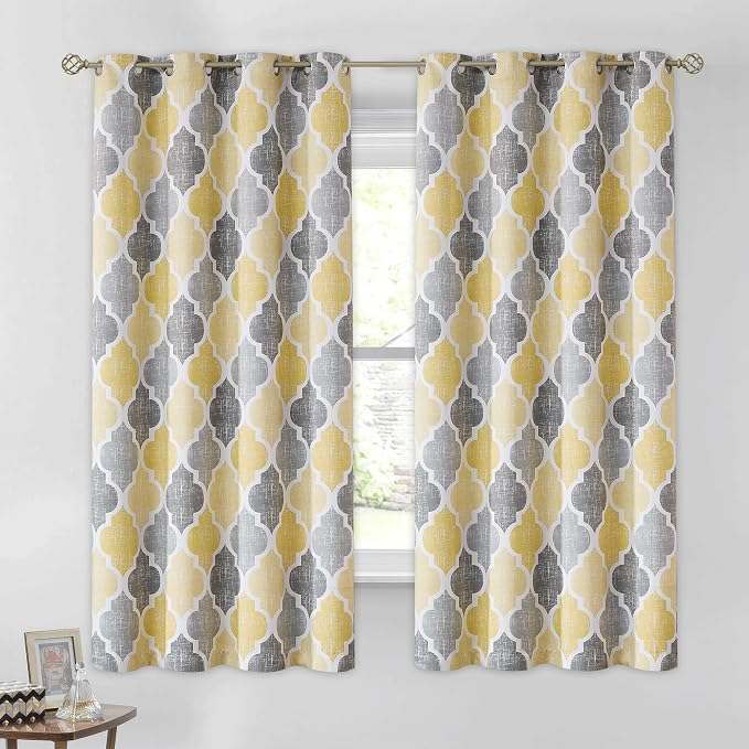 Beauoop 100% Blackout Curtains 45 Inches Long 2 Panels by Beauoop