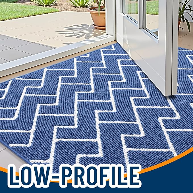 OLANLY Front Door Mat, Non-Slip Rubber Backing, Dirt Resistant and Absorbent - Image 3