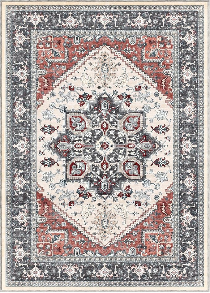 OPPODREAM Soft Area Rugs 4x6, Low-Pile Washable Rugs 4x6 - Image 9