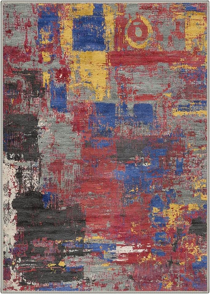 BEIMO Area Rugs 5x7 for Living Room Bedroom, Modern Abstract Machine Washable - Image 4